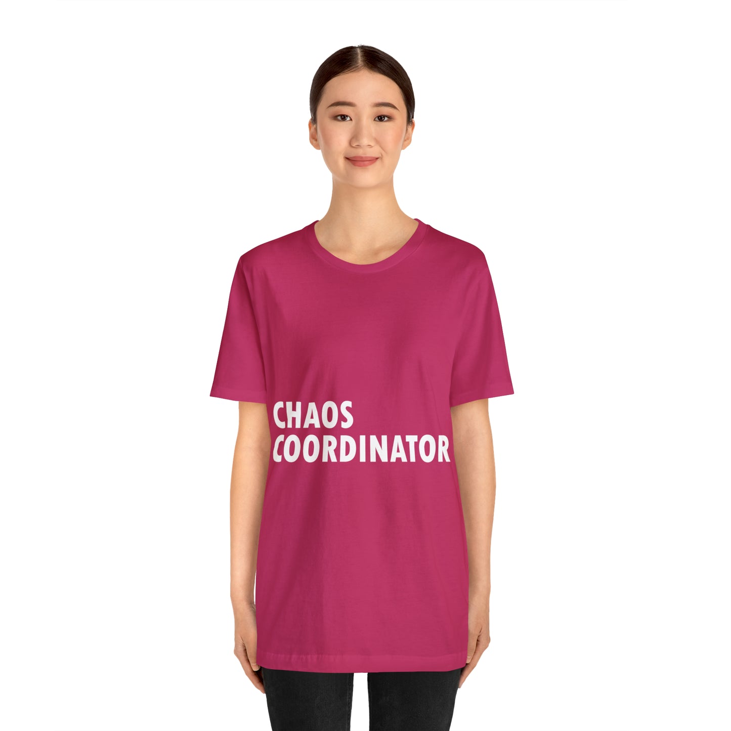 Chaos Coordinator Funny Humor Slogans Unisex Jersey Short Sleeve T-Shirt