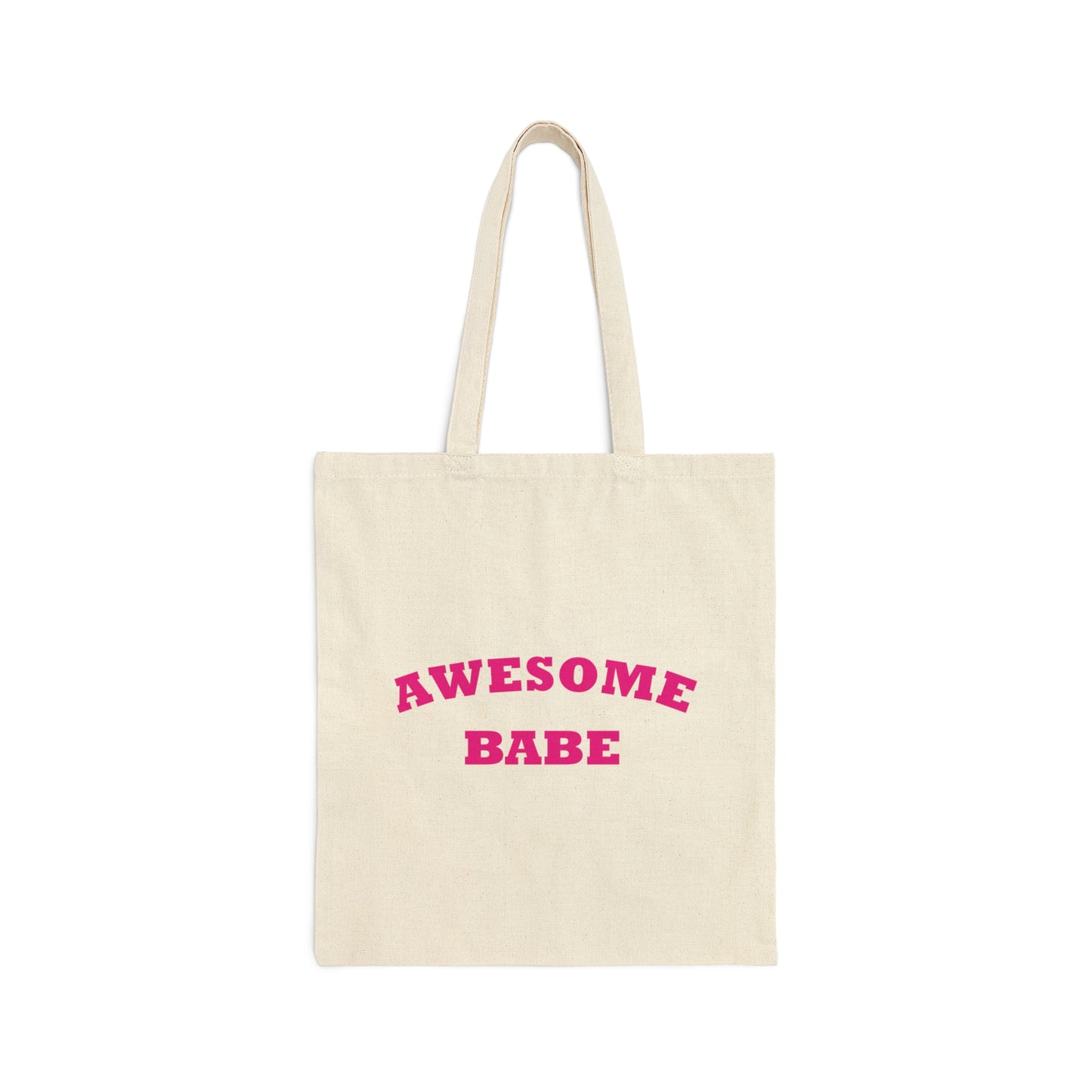 Awesome Babe Strong Feminist Canvas Shopping Cotton Tote Bag