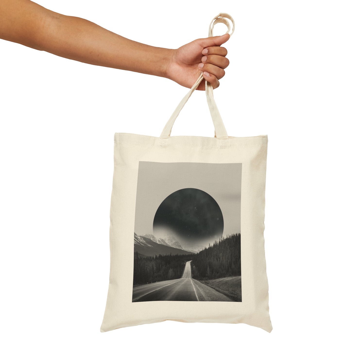 Alternate Universe Multidimensional Reality Planet Black Aesthetic Art Canvas Shopping Cotton Tote Bag