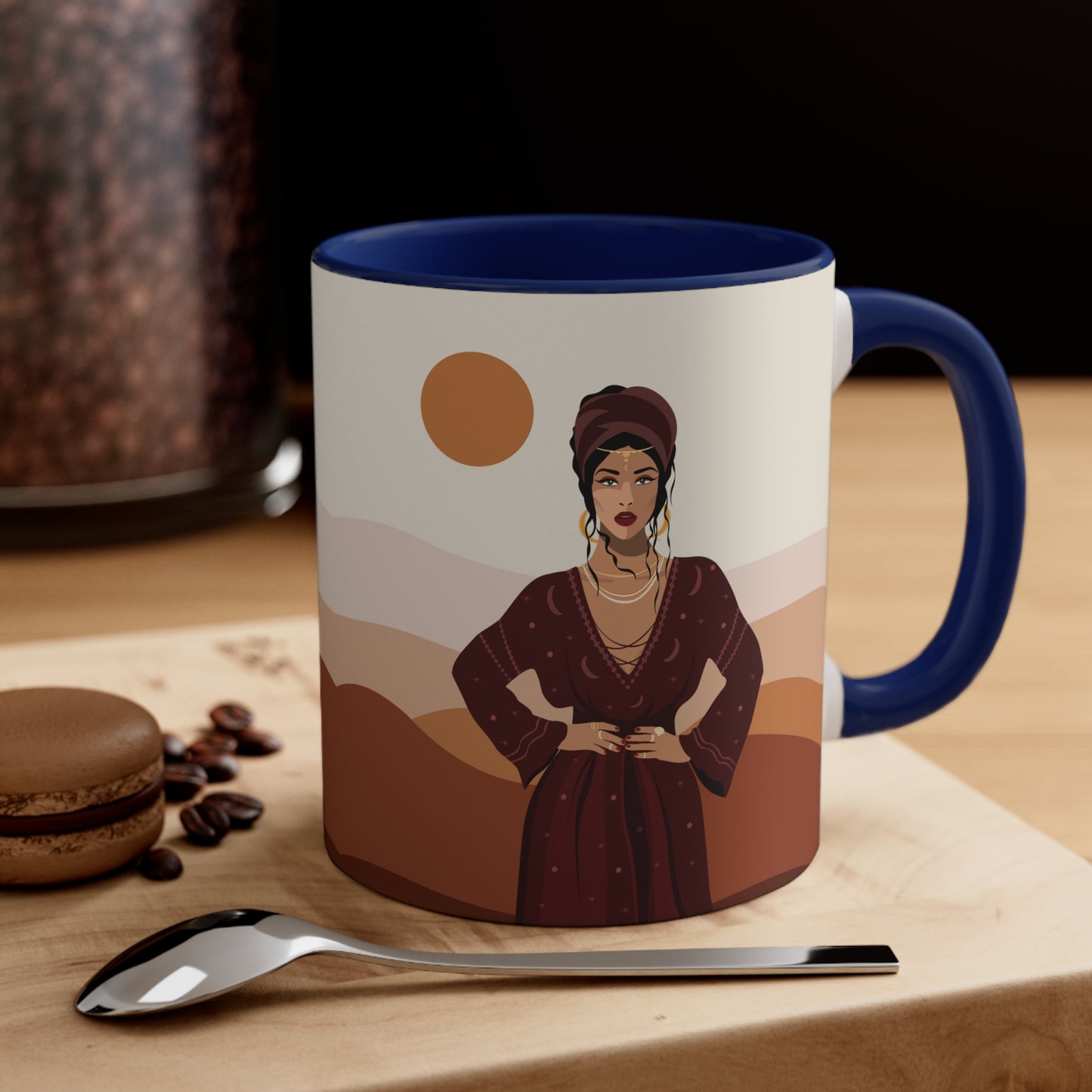 Sand Woman Desert Boho Style Art Accent Coffee Mug 11oz