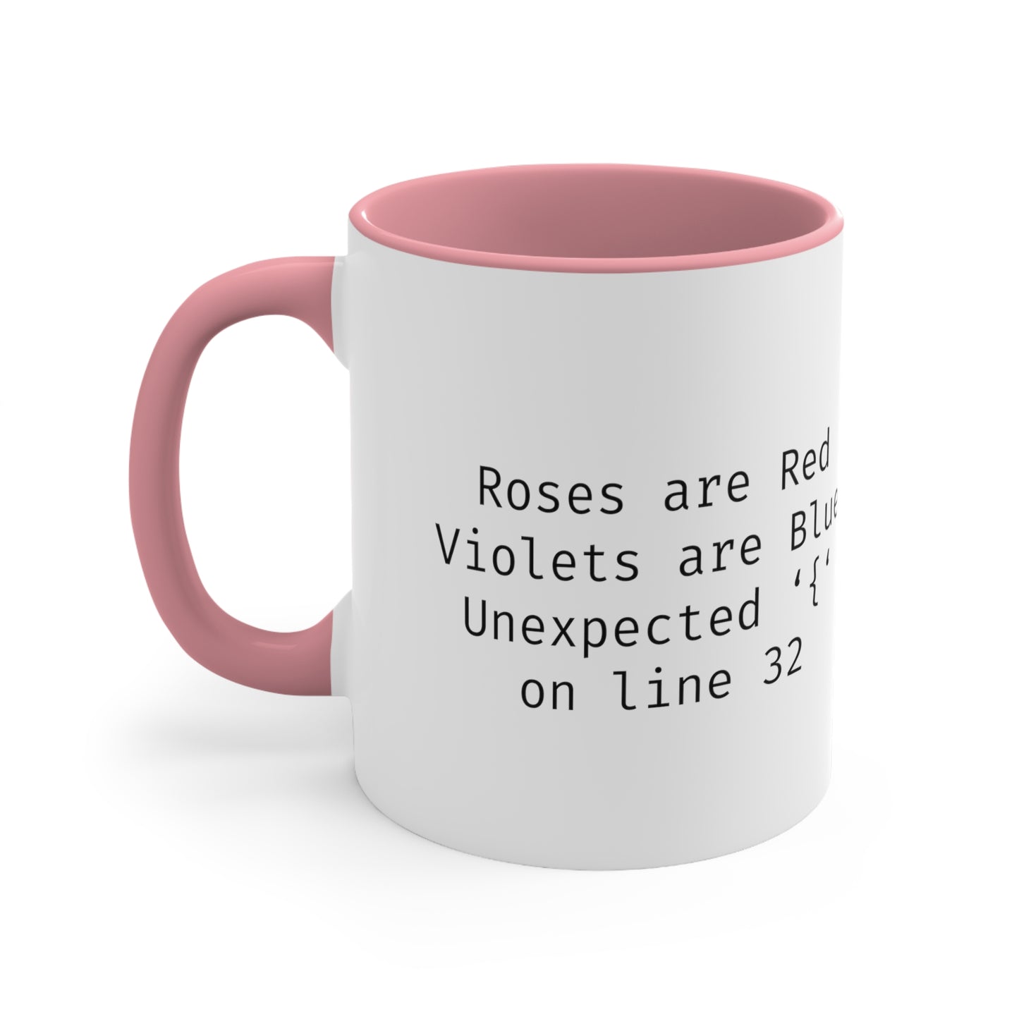 Roses are Red Programming IT for Computer Security Hackers Accent Coffee Mug 11oz