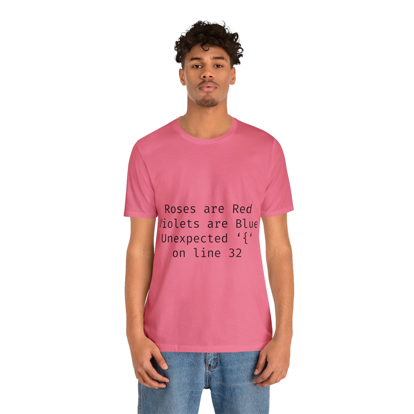 Roses are Red Programming IT for Computer Security Hackers Unisex Jersey Short Sleeve T-Shirt