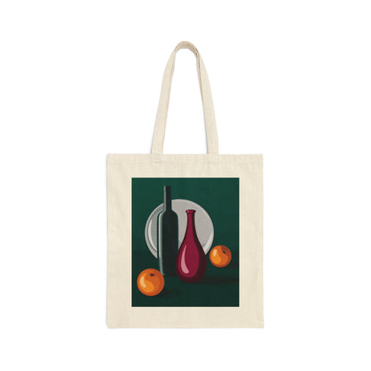 Wine Art Minimal Aesthetic Food Classic Canvas Shopping Cotton Tote Bag