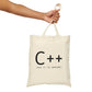 C Developer Humor Quotes Canvas Shopping Cotton Tote Bag