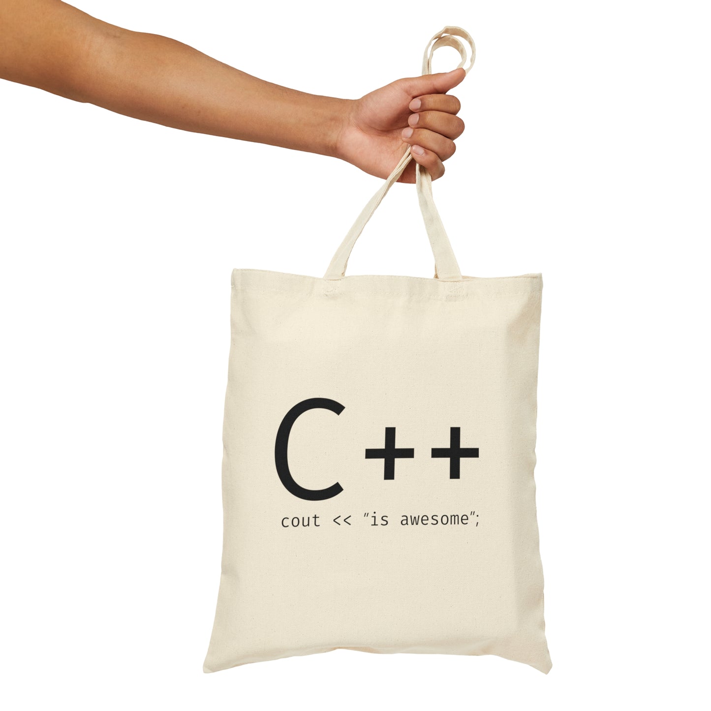 C Developer Humor Quotes Canvas Shopping Cotton Tote Bag