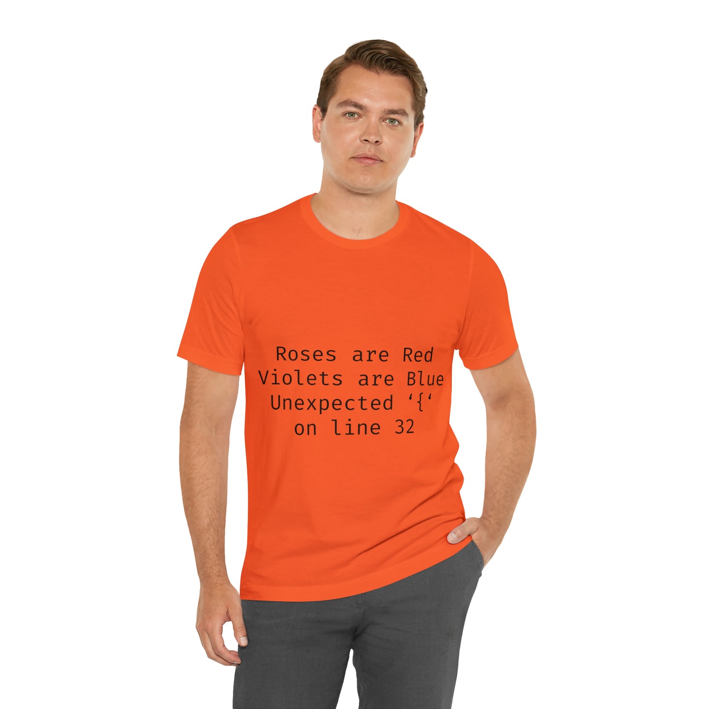 Roses are Red Programming IT for Computer Security Hackers Unisex Jersey Short Sleeve T-Shirt