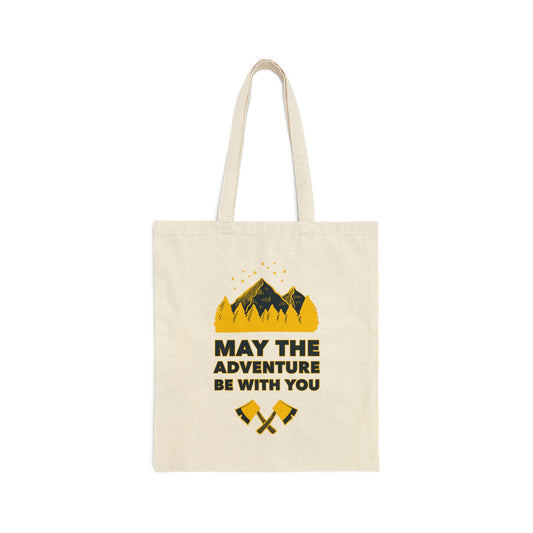 The Mountains Are Calling Hiking Fan Slogan Canvas Shopping Cotton Tote Bag