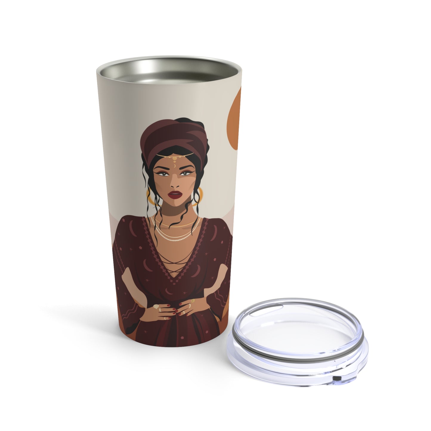 Sand Woman Desert Boho Style Art Stainless Steel Hot or Cold Vacuum Tumbler 20oz