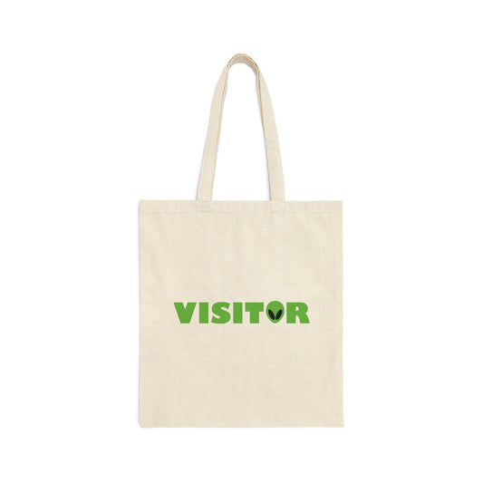 Visitor Aliens Arrival UFO TV Series Green People Canvas Shopping Cotton Tote Bag