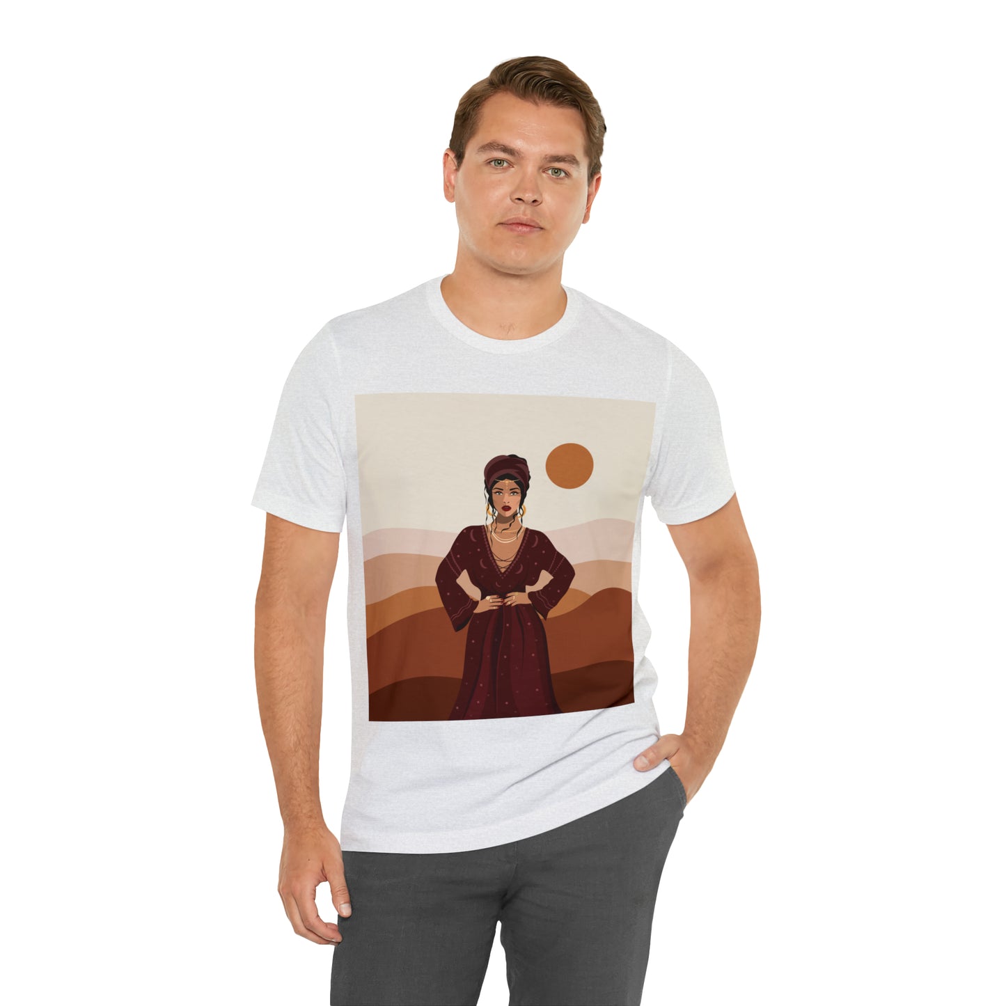 Sand Woman Desert Boho Style Art Unisex Jersey Short Sleeve T-Shirt