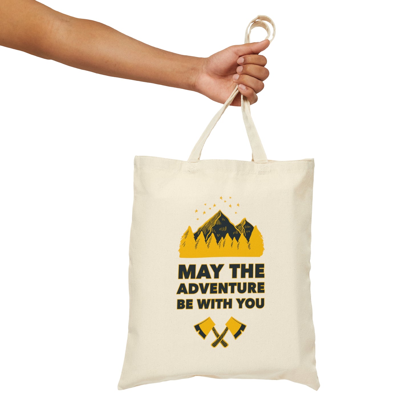 The Mountains Are Calling Hiking Fan Slogan Canvas Shopping Cotton Tote Bag