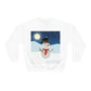 Snowman Cartoon Christmas Night Unisex Heavy Blend™ Crewneck Sweatshirt Ichaku [Perfect Gifts Selection]