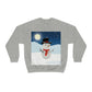 Snowman Cartoon Christmas Night Unisex Heavy Blend™ Crewneck Sweatshirt Ichaku [Perfect Gifts Selection]