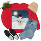 Snowman Cartoon Christmas Night Unisex Heavy Blend™ Crewneck Sweatshirt Ichaku [Perfect Gifts Selection]