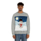 Snowman Cartoon Christmas Night Unisex Heavy Blend™ Crewneck Sweatshirt Ichaku [Perfect Gifts Selection]