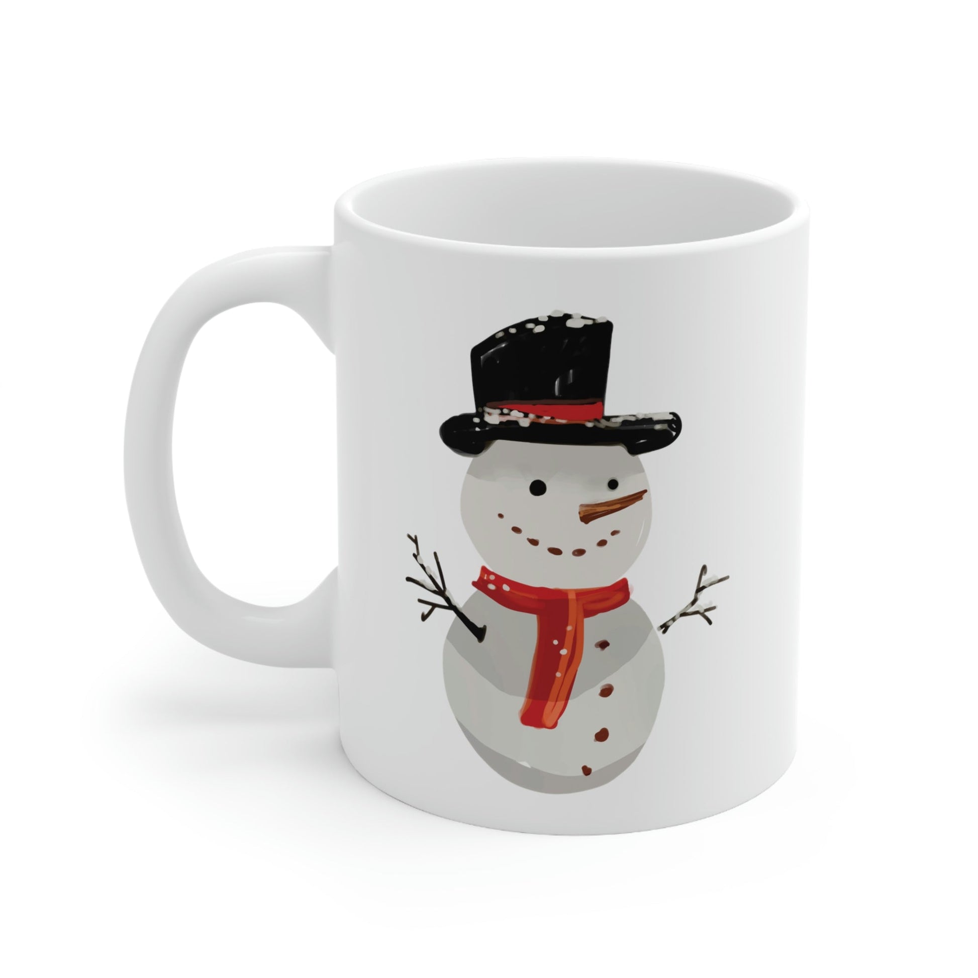 Snowman Winter Cartoon Christmas Ceramic Mug 11oz Ichaku [Perfect Gifts Selection]