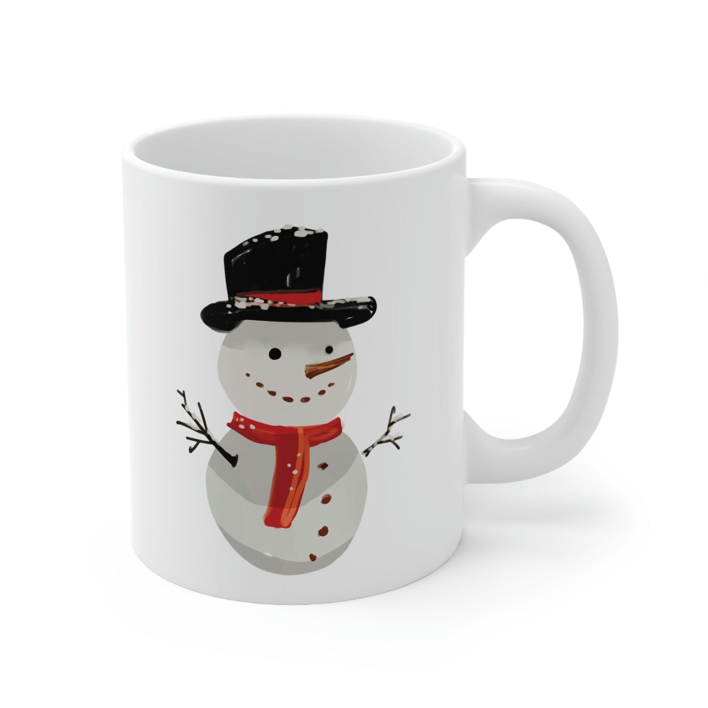 Snowman Winter Cartoon Christmas Ceramic Mug 11oz Ichaku [Perfect Gifts Selection]