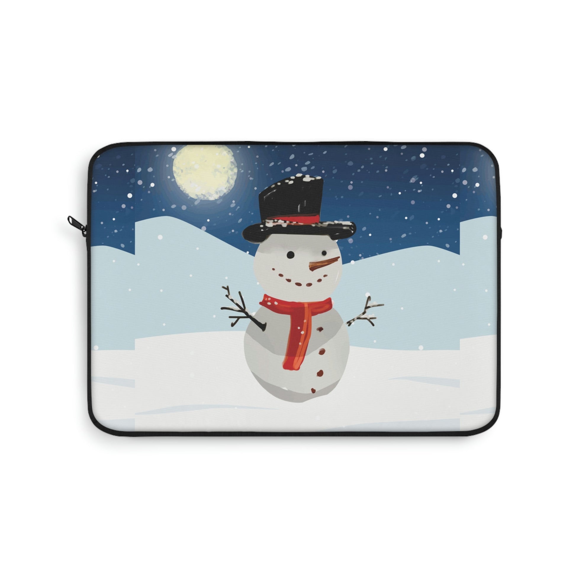 Snowman Winter Cartoon Christmas Laptop Sleeve Ichaku [Perfect Gifts Selection]