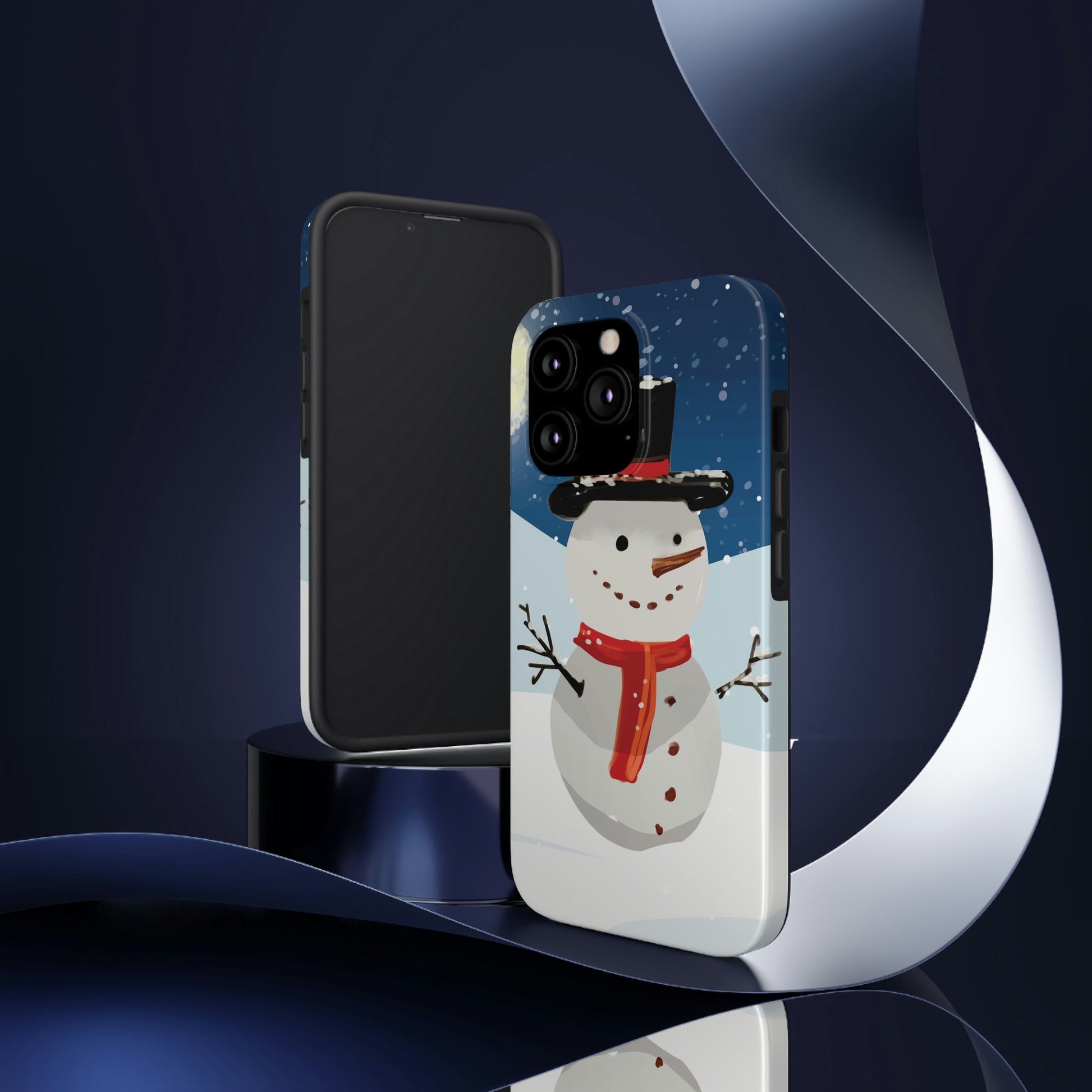 Snowman Winter Cartoon Christmas Tough Phone Cases Case-Mate Ichaku [Perfect Gifts Selection]