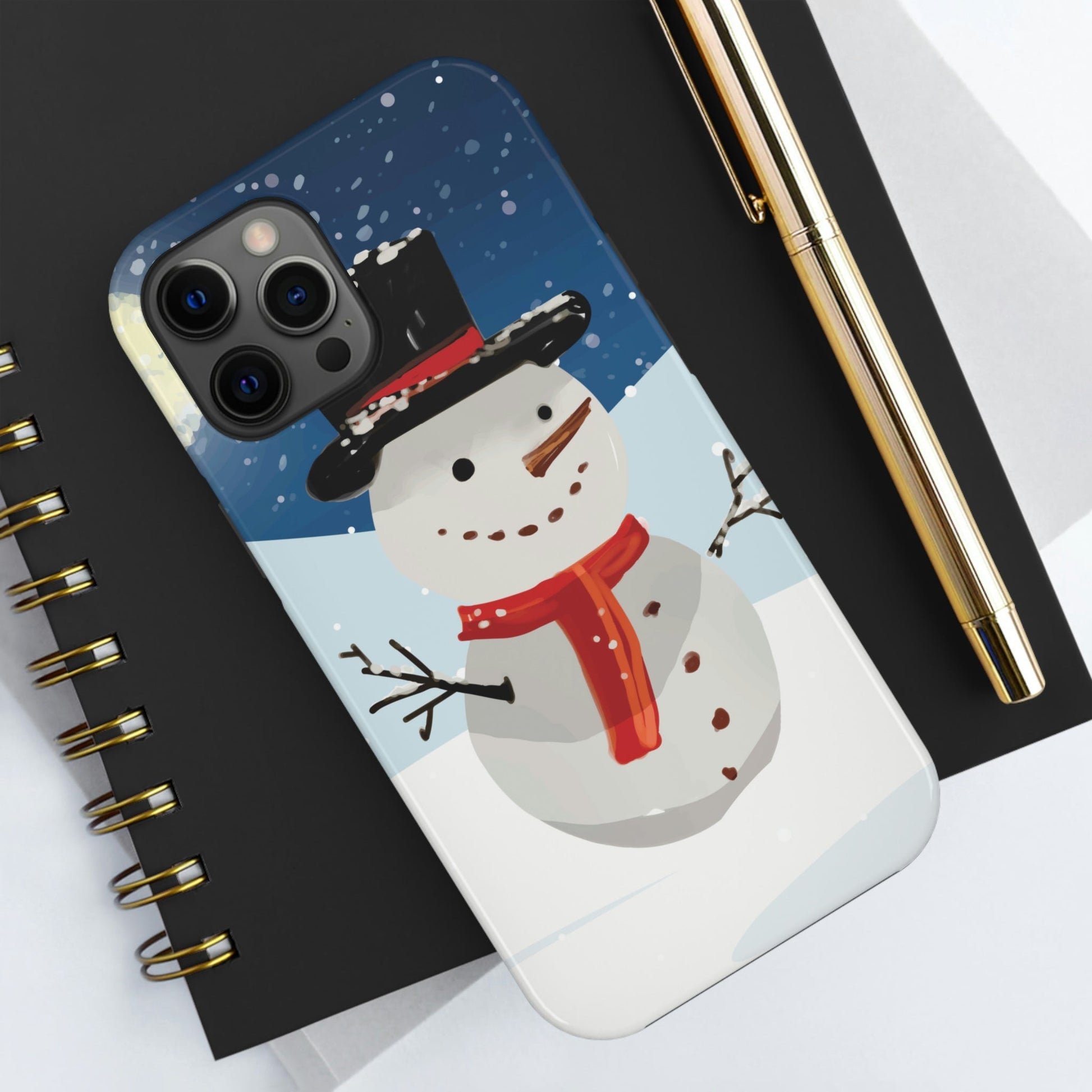 Snowman Winter Cartoon Christmas Tough Phone Cases Case-Mate Ichaku [Perfect Gifts Selection]