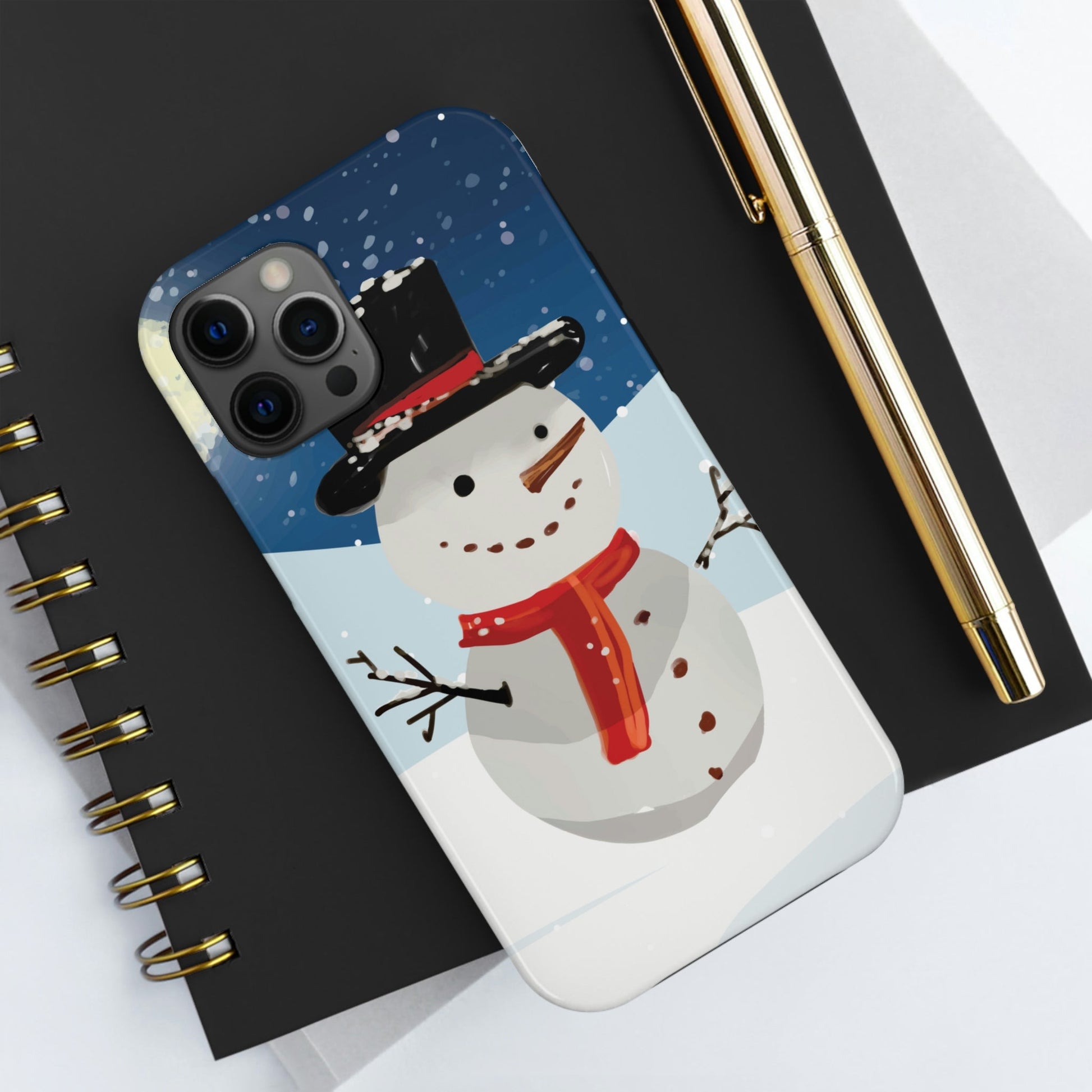 Snowman Winter Cartoon Christmas Tough Phone Cases Case-Mate Ichaku [Perfect Gifts Selection]