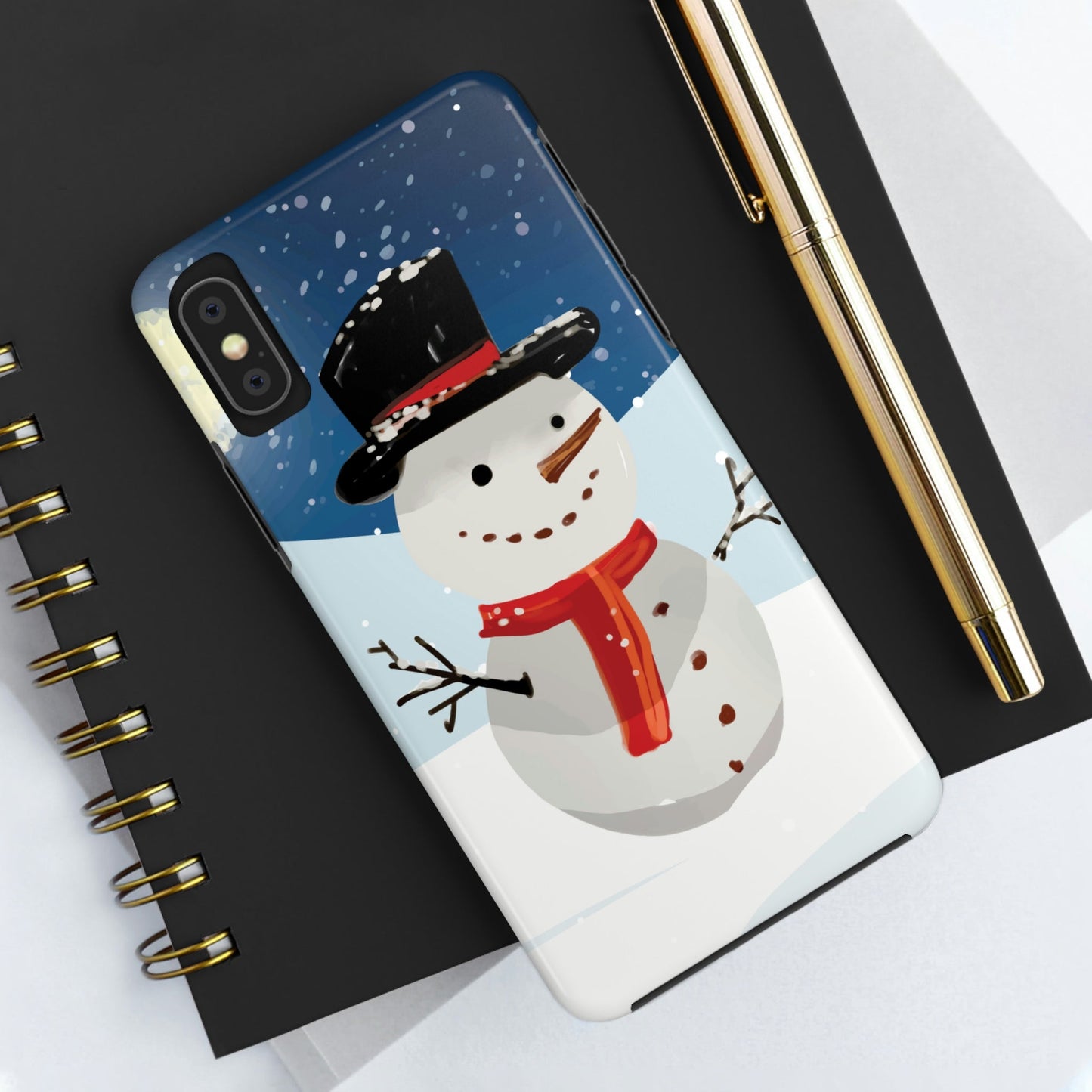 Snowman Winter Cartoon Christmas Tough Phone Cases Case-Mate Ichaku [Perfect Gifts Selection]