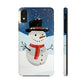 Snowman Winter Cartoon Christmas Tough Phone Cases Case-Mate Ichaku [Perfect Gifts Selection]