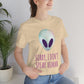 Sorry I Don` Speak Human Funny Aliens UFO Unisex Jersey Short Sleeve T-Shirt Ichaku [Perfect Gifts Selection]