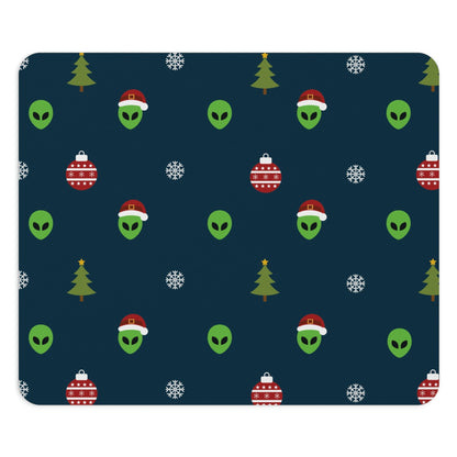 Space Pattern With Aliens UFO Movie Ergonomic Non-slip Creative Design Mouse Pad Ichaku [Perfect Gifts Selection]