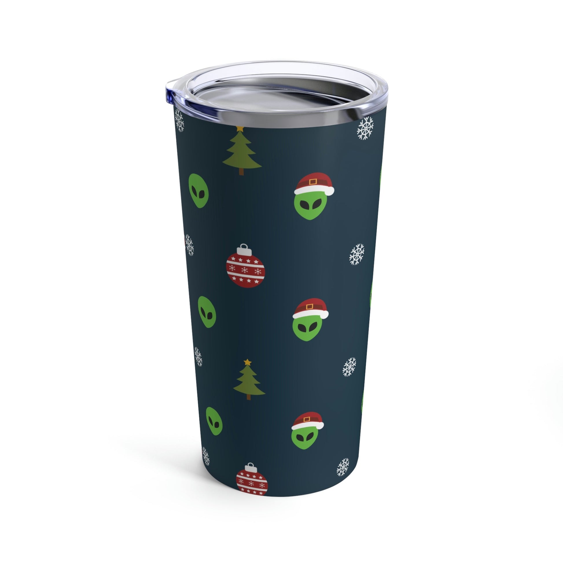 Space Pattern With Aliens UFO Movie Stainless Steel Hot or Cold Vacuum Tumbler 20oz Ichaku [Perfect Gifts Selection]