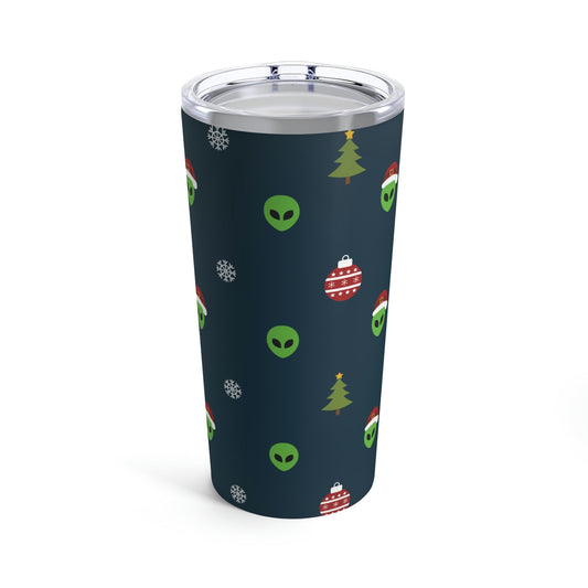 Space Pattern With Aliens UFO Movie Stainless Steel Hot or Cold Vacuum Tumbler 20oz Ichaku [Perfect Gifts Selection]