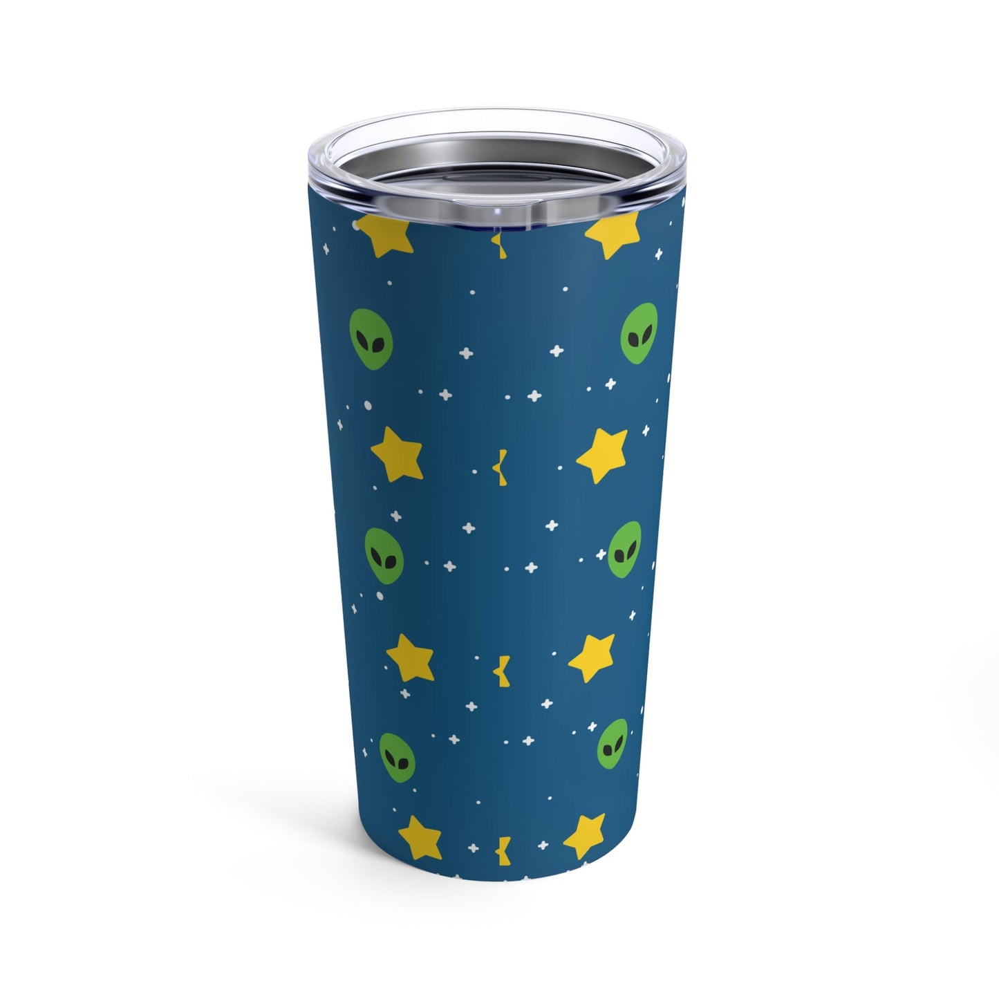 Space Pattern With Aliens UFO Movie Stainless Steel Hot or Cold Vacuum Tumbler 20oz Ichaku [Perfect Gifts Selection]