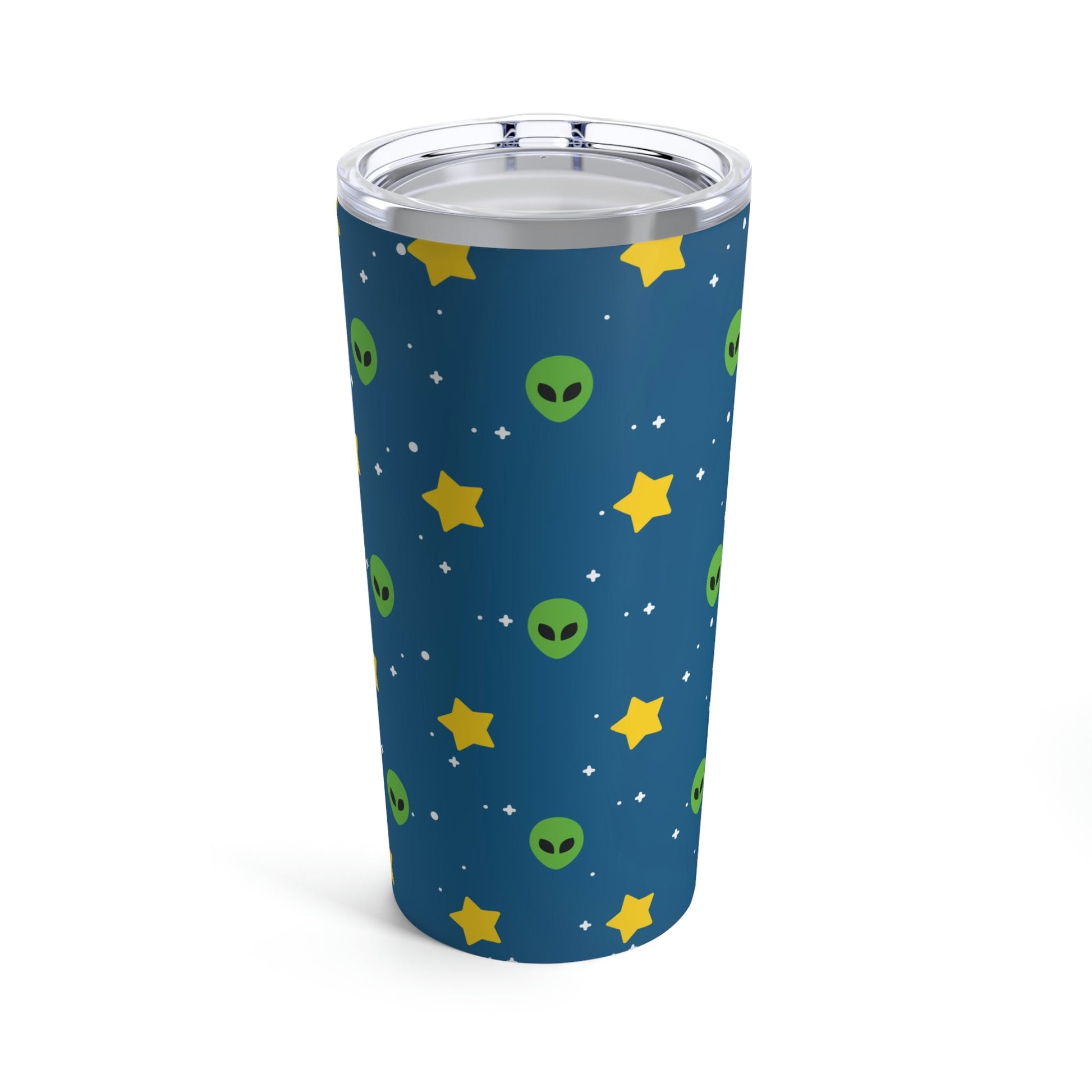 Space Pattern With Aliens UFO Movie Stainless Steel Hot or Cold Vacuum Tumbler 20oz Ichaku [Perfect Gifts Selection]