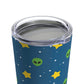 Space Pattern With Aliens UFO Movie Stainless Steel Hot or Cold Vacuum Tumbler 20oz Ichaku [Perfect Gifts Selection]