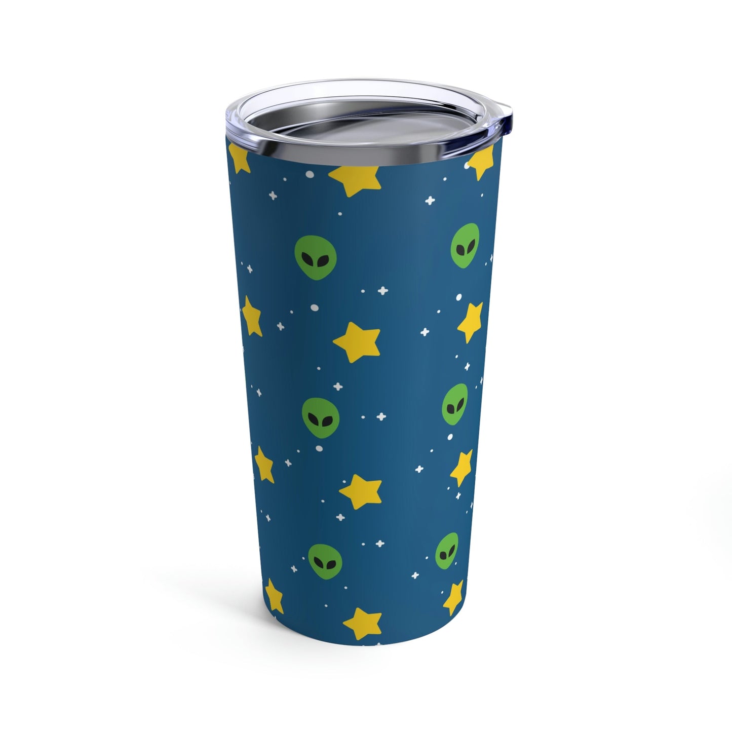 Space Pattern With Aliens UFO Movie Stainless Steel Hot or Cold Vacuum Tumbler 20oz Ichaku [Perfect Gifts Selection]