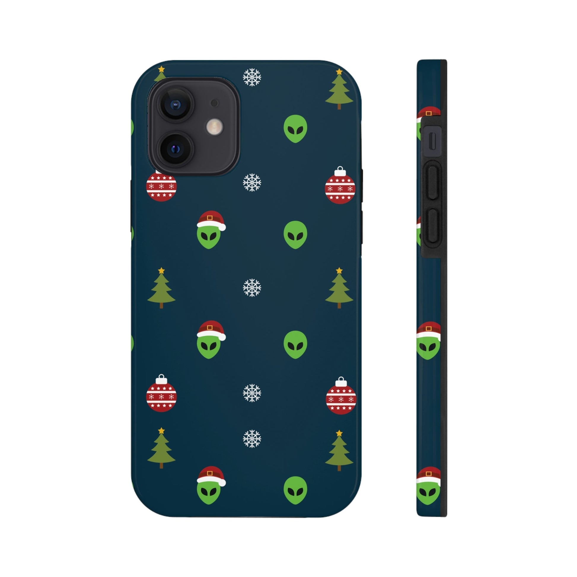 Space Pattern With Aliens UFO Movie Tough Phone Cases Case-Mate Ichaku [Perfect Gifts Selection]