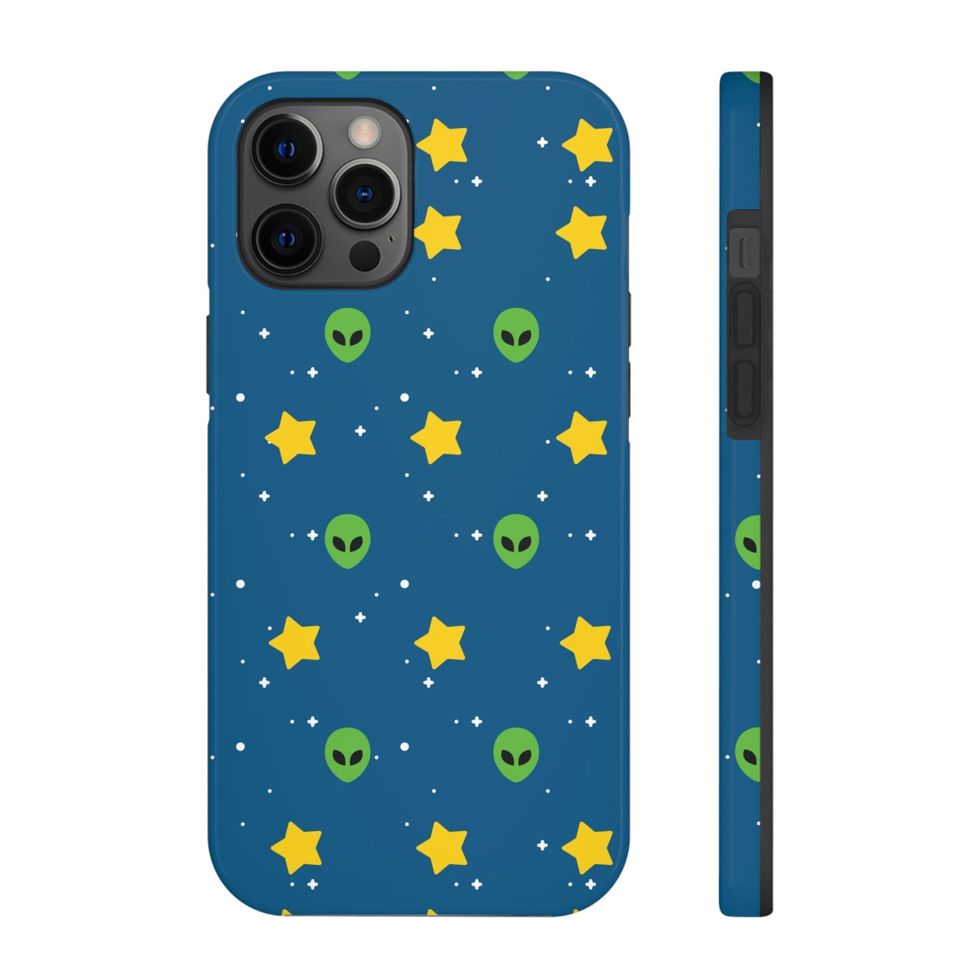 Space Pattern With Aliens UFO Movie Tough Phone Cases Case-Mate Ichaku [Perfect Gifts Selection]