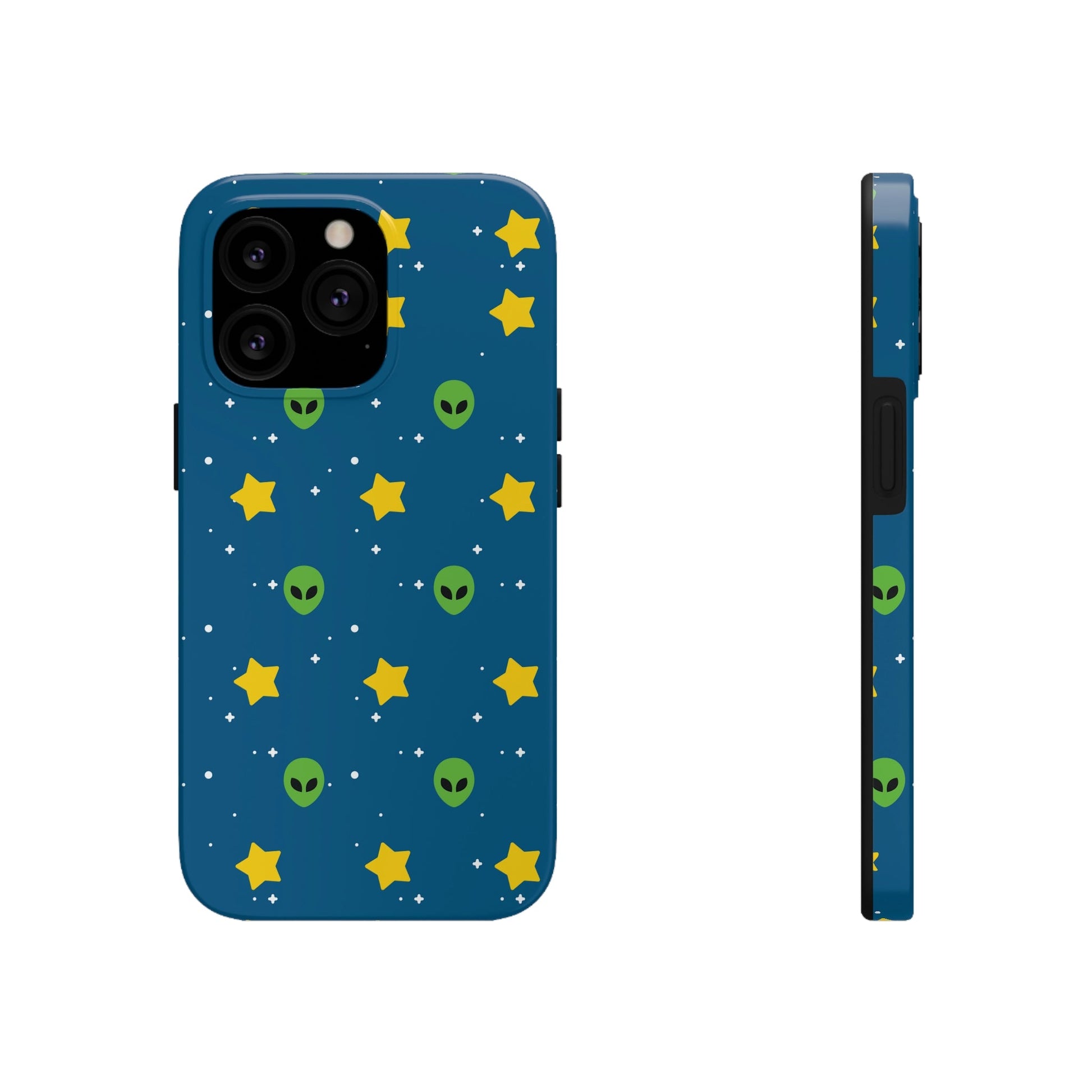 Space Pattern With Aliens UFO Movie Tough Phone Cases Case-Mate Ichaku [Perfect Gifts Selection]