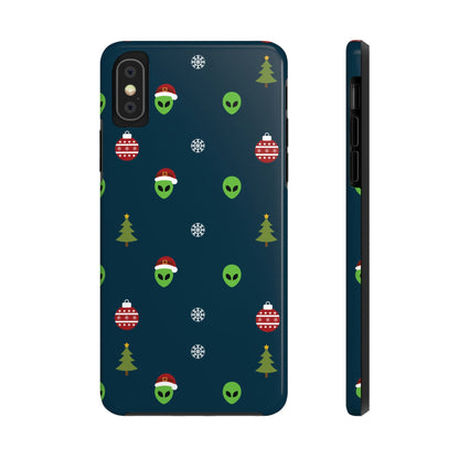 Space Pattern With Aliens UFO Movie Tough Phone Cases Case-Mate Ichaku [Perfect Gifts Selection]