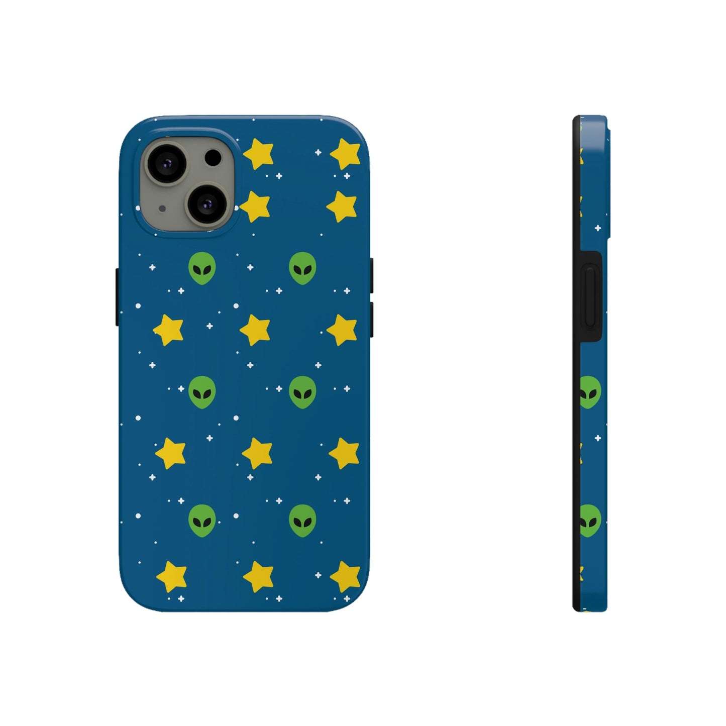 Space Pattern With Aliens UFO Movie Tough Phone Cases Case-Mate Ichaku [Perfect Gifts Selection]