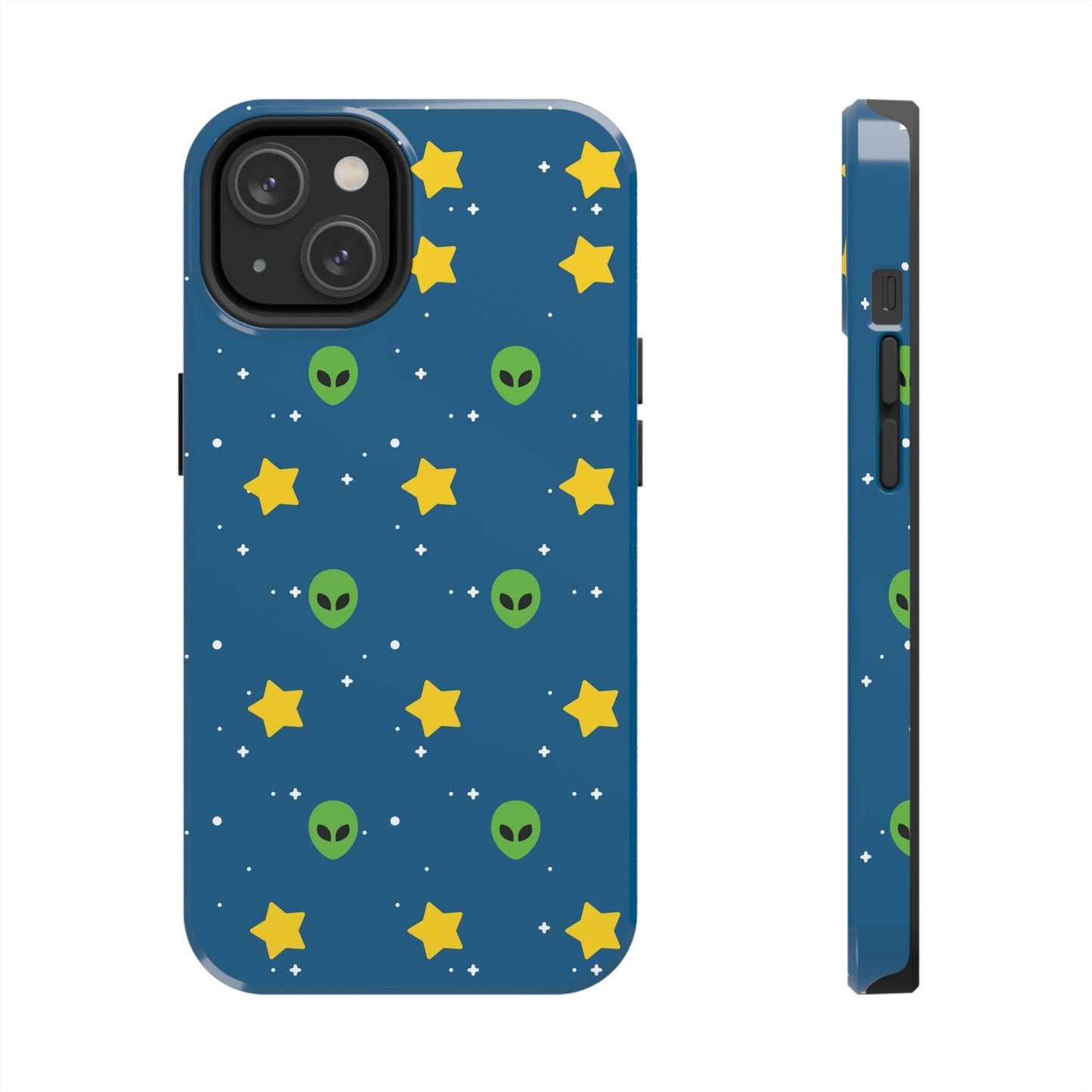 Space Pattern With Aliens UFO Movie Tough Phone Cases Case-Mate Ichaku [Perfect Gifts Selection]