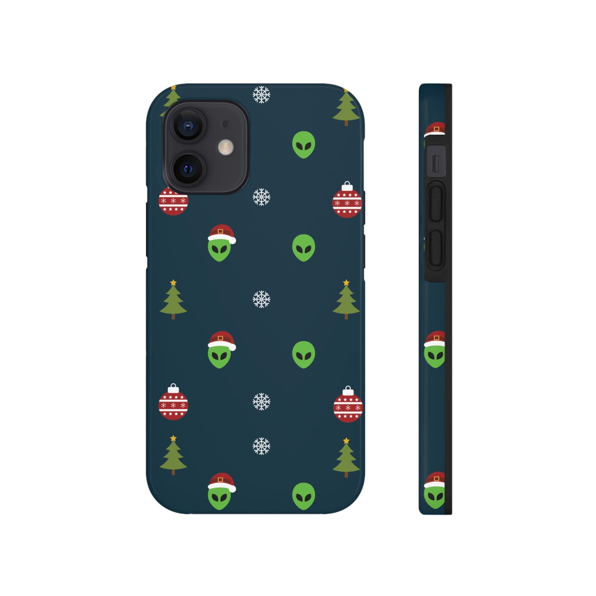 Space Pattern With Aliens UFO Movie Tough Phone Cases Case-Mate Ichaku [Perfect Gifts Selection]