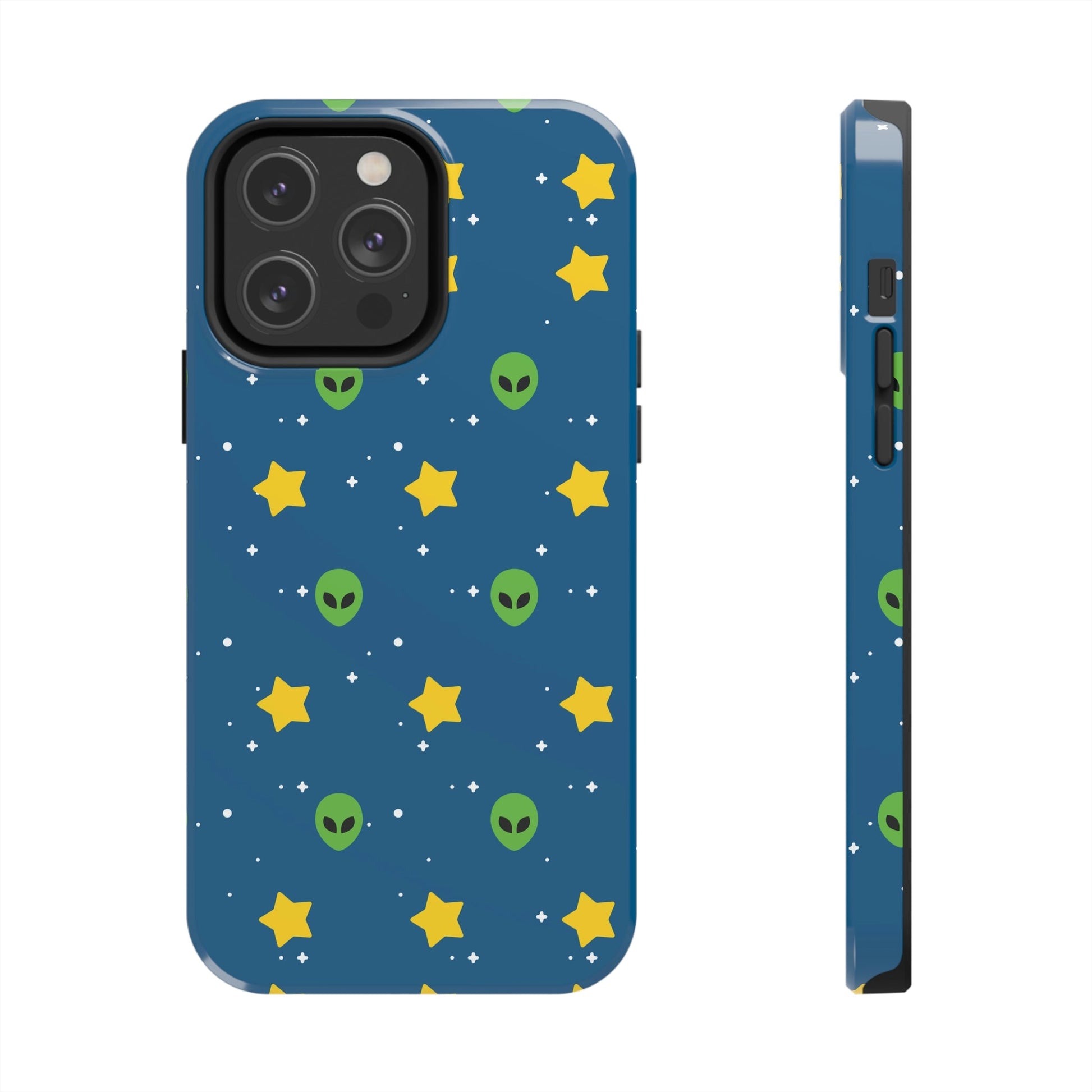 Space Pattern With Aliens UFO Movie Tough Phone Cases Case-Mate Ichaku [Perfect Gifts Selection]