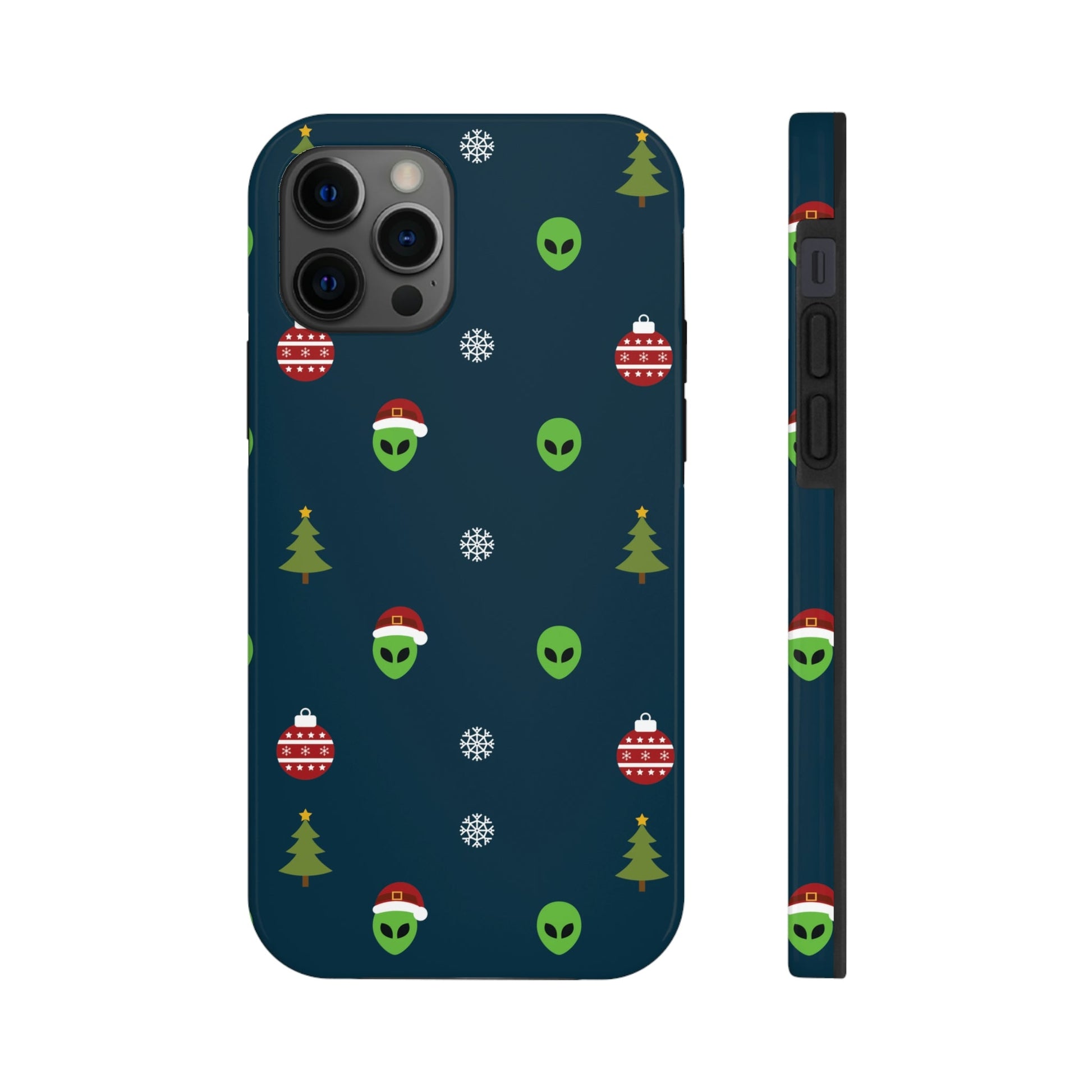 Space Pattern With Aliens UFO Movie Tough Phone Cases Case-Mate Ichaku [Perfect Gifts Selection]