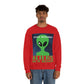 Space Research UFO Aliens Funny Quotes Unisex Heavy Blend™ Crewneck Sweatshirt Ichaku [Perfect Gifts Selection]