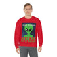 Space Research UFO Aliens Funny Quotes Unisex Heavy Blend™ Crewneck Sweatshirt Ichaku [Perfect Gifts Selection]