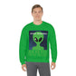 Space Research UFO Aliens Funny Quotes Unisex Heavy Blend™ Crewneck Sweatshirt Ichaku [Perfect Gifts Selection]