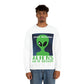 Space Research UFO Aliens Funny Quotes Unisex Heavy Blend™ Crewneck Sweatshirt Ichaku [Perfect Gifts Selection]