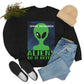 Space Research UFO Aliens Funny Quotes Unisex Heavy Blend™ Crewneck Sweatshirt Ichaku [Perfect Gifts Selection]