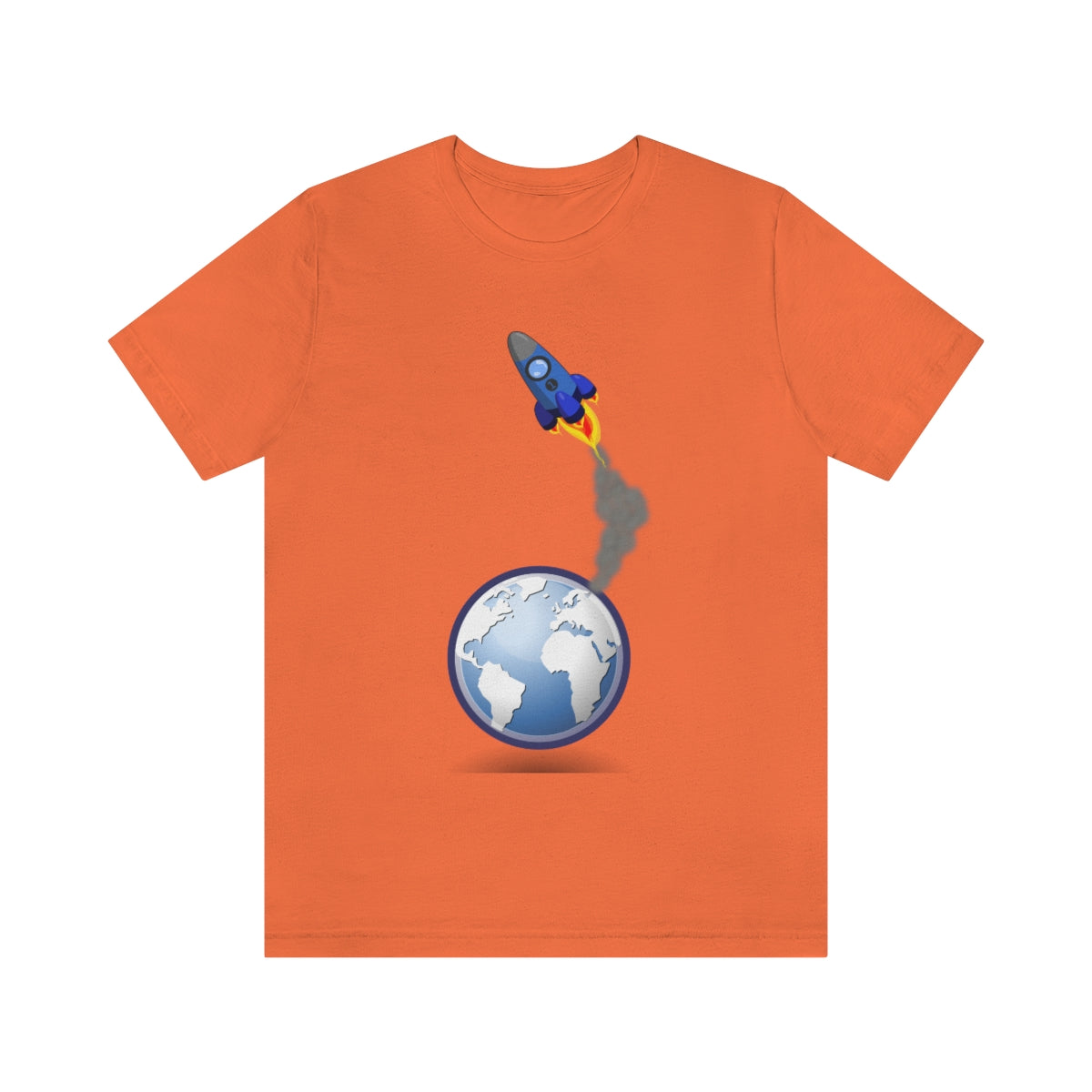 Space Ship Earth Travel To The Universe Future Unisex Jersey Short Sleeve T-Shirt Ichaku [Perfect Gifts Selection]